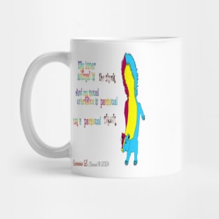 Pansexual skunk Mug